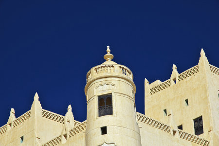 Seiyun, Hadhramaut / Yemen - 31 Dec 2012: Sultans Palace, Seyun, Wadi Hadramaut, Yemenのeditorial素材