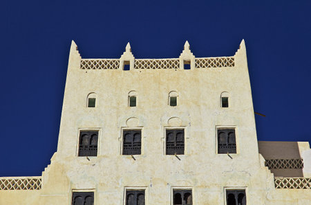 Seiyun, Hadhramaut / Yemen - 31 Dec 2012: Sultans Palace, Seyun, Wadi Hadramaut, Yemenのeditorial素材