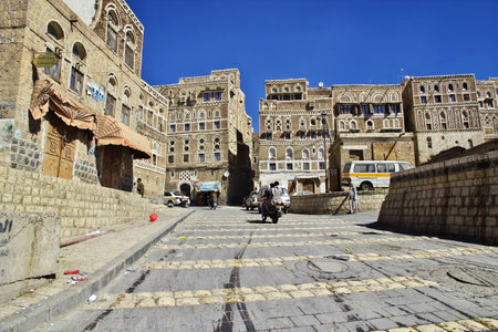 Sana'a / Yemen - 30 Dec 2012: The vintage house in Sana'a, Yemenのeditorial素材