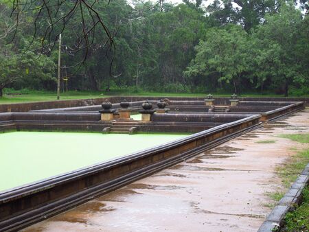 Twin Baths, Kuttam Pokuna, Anuradhapura, Sri Lankaの写真素材