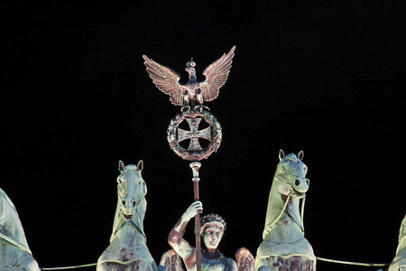 Berlin / Germany - 08 Sep 2015: Brandenburg gates in Berlin, Germanyのeditorial素材