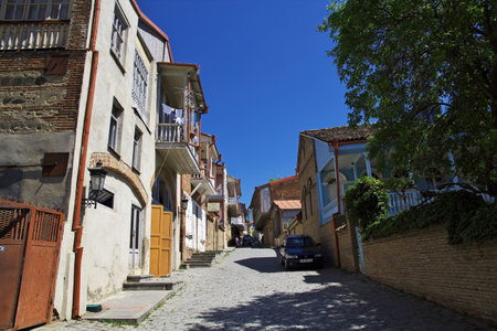 Signagi / Georgia - 05 May 2013: The street in Signagi city, Georgiaのeditorial素材