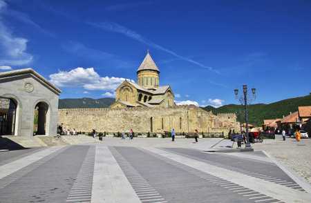 Mtskheta / Georgia - 04 May 2013: The church in city Mtskheta, Georgia