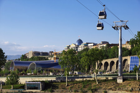 Tbilisi / Georgia - 04 May 2013: The view on Tbilisi city, Georgiaのeditorial素材