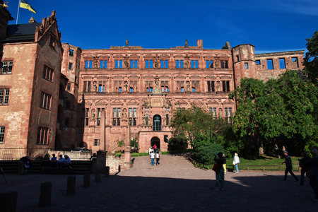 Heidelberg / Germany - 11 Sep 2015: The castle in Heidelberg, Germanyのeditorial素材