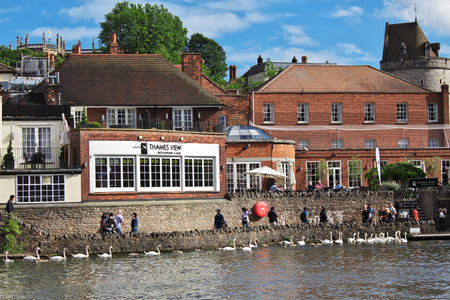 Windsor / UK - 29 Jul 2013: Buildings of Windsor city in Englandのeditorial素材