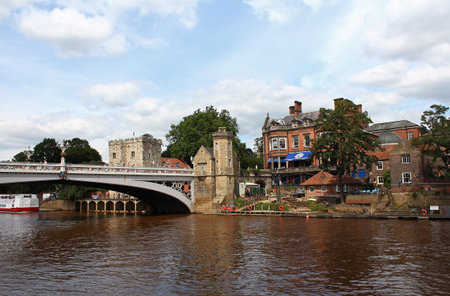 York / UK - 7 Aug 2013: The building in York of England, UKのeditorial素材