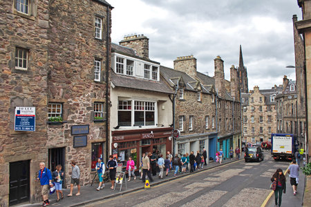 Edinburgh, Scotland / UK - 6 Aug 2013: The building in Edinburgh, Scotlandのeditorial素材
