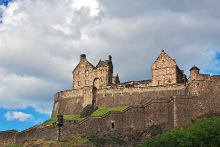 Edinburgh, Scotland / UK - 6 Aug 2013: The castle in Edinburgh, Scotlandのeditorial素材