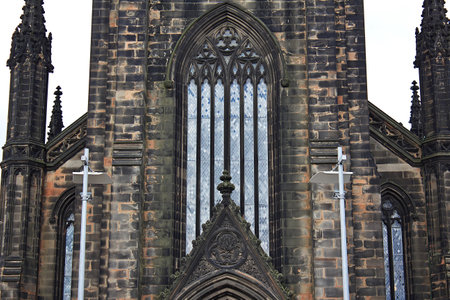 Edinburgh, Scotland / UK - 6 Aug 2013: The church in Edinburgh, Scotlandのeditorial素材