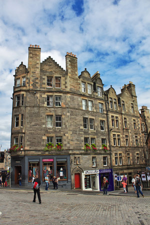Edinburgh, Scotland / UK - 6 Aug 2013: The building in Edinburgh, Scotlandのeditorial素材