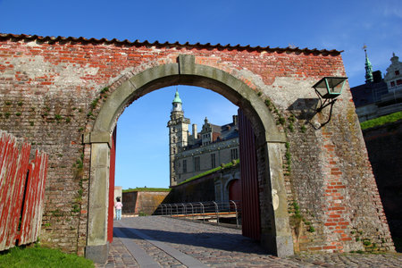 Kronborg / Denmark - 28 Jun 2012: Kronborg castle in Denmark, North seaのeditorial素材
