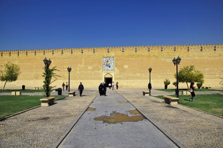 Shiraz / Iran - 29 Sep 2012: Arg Citadel in Shiraz city, Iranのeditorial素材