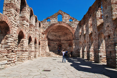 Nessebar / Bulgaria - 17 Jul 2015: Church of Saint Sophia, Nessebar, Bulgariaのeditorial素材