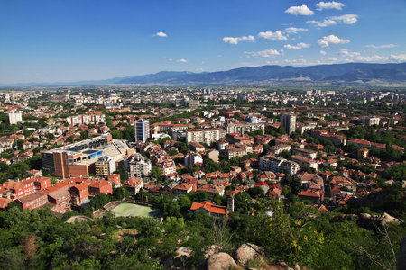 Plovdiv / Bulgaria - 12 Jul 2015: The view on Plovdiv, Bulgariaのeditorial素材