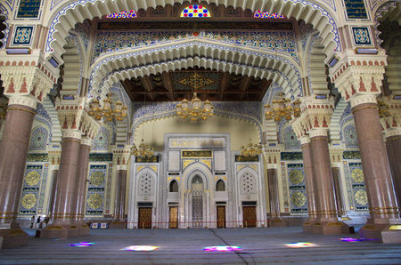 Sana'a / Yemen - 30 Dec 2012: Al Saleh Mosque, Great Mosque of Sana'a, Yemenのeditorial素材