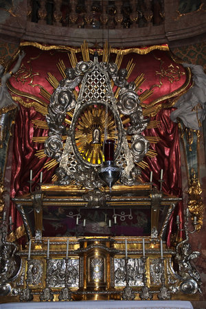 Munich, Bavaria / Germany - 13 Sep 2015: Asam Church in Munich, Germanyのeditorial素材