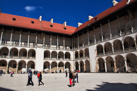 Krakow / Poland - 06 Sep 2015: The castle in Krakow, Polandのeditorial素材