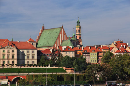 Warsaw / Poland - 17 Sep 2015: The church in Warsaw, Polandのeditorial素材