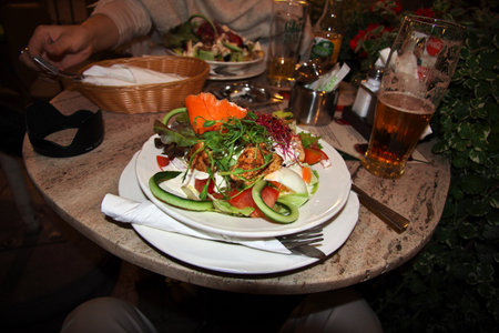 Krakow / Poland - 05 Sep 2015: The national food in Krakow city of Polandのeditorial素材