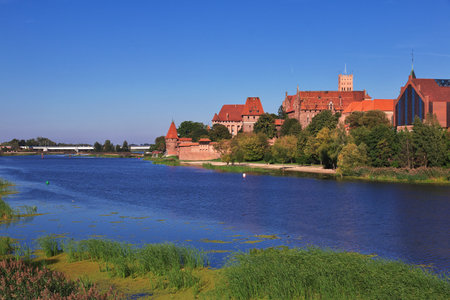 Malbork / Poland - 17 Sep 2015: Malbork is Crusader castle in Polandのeditorial素材