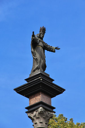 Wroclaw / Poland - 16 Sep 2015: The monument in Wroclaw city in Polandのeditorial素材