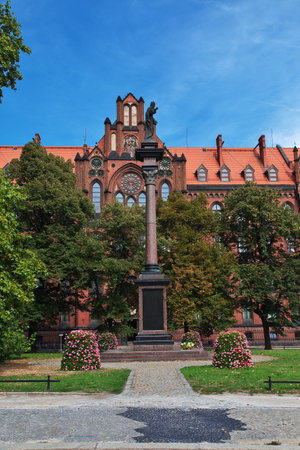 Wroclaw / Poland - 16 Sep 2015: The monument in Wroclaw city in Polandのeditorial素材