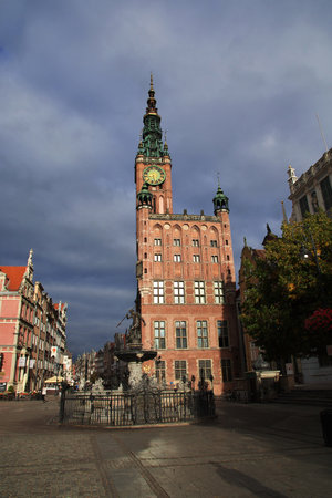 Gdansk / Poland - 18 Sep 2015: The city of Gdansk in Northern Poland