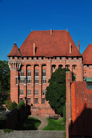 Malbork / Poland - 17 Sep 2015: Malbork is Crusader castle in Poland