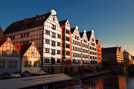 Gdansk / Poland - 17 Sep 2015: The city of Gdansk in Northern Polandのeditorial素材