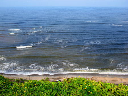 Lima / Peru - 30 Apr 2011: The coastline Miraflores, Lima, Peru, South Americaのeditorial素材
