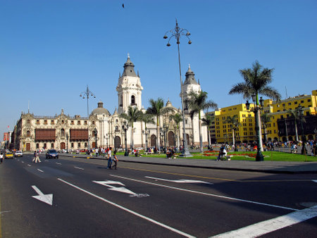 Lima / Peru - 01 May 2011: Basilica y Monasterio de Santo Domingo, the church in Lima city, Peruのeditorial素材