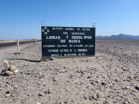Nazca / Peru - 02 May 2011: Nazca desert in Peru, South Americaのeditorial素材
