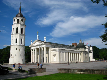 Vilnius / Lithuania - 30 Jul 2010: The church in Vilnius city, Lithuaniaのeditorial素材