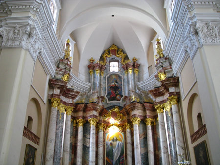 Vilnius / Lithuania - 30 Jul 2010: The church in Vilnius city, Lithuaniaのeditorial素材
