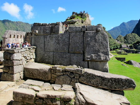 Machu Picchu / Peru - 04 May 2011: Machu Picchu is capital of the Inca Empire in the Andes mountains, Peru, South Americaのeditorial素材