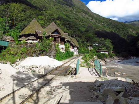 Machu Picchu / Peru - 04 May 2011: Machu Picchu is capital of the Inca Empire in the Andes mountains, Peru, South Americaのeditorial素材