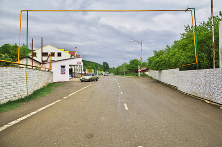 Stepanakert city in Nagorno - Karabakh, Caucasus mountainsのeditorial素材