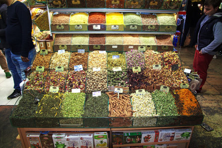 Istanbul / Turkey - 31 Oct 2014: Grand Bazaar in Instanbul, Turkeyのeditorial素材