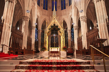 New York / United States - 01 Jul 2017: St. Patrick's Cathedral in New York, United Statesのeditorial素材