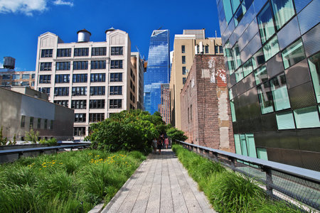 New York / United States - 02 Jul 2017: The district of Chelsea in New York, USA