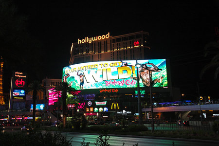 Las Vegas / United States - 06 Jul 2017: Las Vegas at night, United Statesのeditorial素材