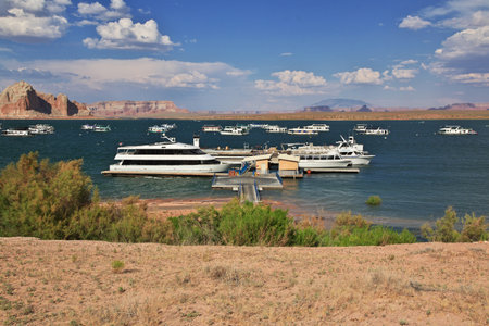 Paige / United States - 08 Jul 2017: Lake Powell in Arizona, Paige, USAのeditorial素材