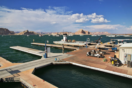 Paige / United States - 08 Jul 2017: Lake Powell in Arizona, Paige, USAのeditorial素材