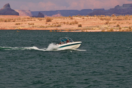 Paige / United States - 08 Jul 2017: Lake Powell in Arizona, Paige, USAのeditorial素材
