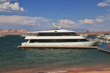 Paige / United States - 08 Jul 2017: Lake Powell in Arizona, Paige, USAのeditorial素材