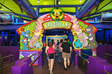 Los Angeles / United States - 14 Jul 2017: Simpsons in Universal Studio Park in Los Angeles, USAのeditorial素材