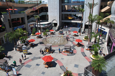Los Angeles / United States - 15 Jul 2017: Alley of stars in Hollywood, Los Angeles, California, USAのeditorial素材