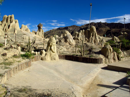 La Paz / Bolivia - 08 May 2011: Valley of the Moon, La Paz, Boliviaのeditorial素材