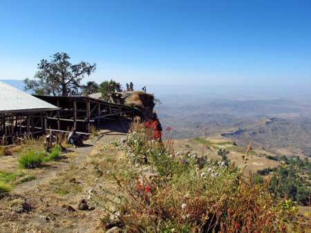 Lalibela / Ethiopia - 06 Jan 2012: The monolithic Orthodox Church in Lalibela city, Ethiopiaのeditorial素材